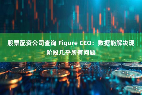 股票配资公司查询 Figure CEO：数据能解决现阶段几乎所有问题